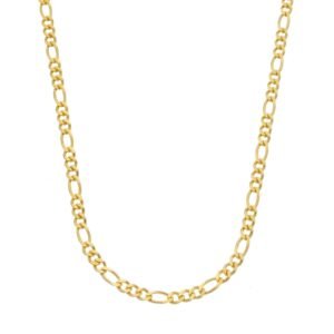 Corrente Dourada Masculina Elo 3 por 1 - 70cm
